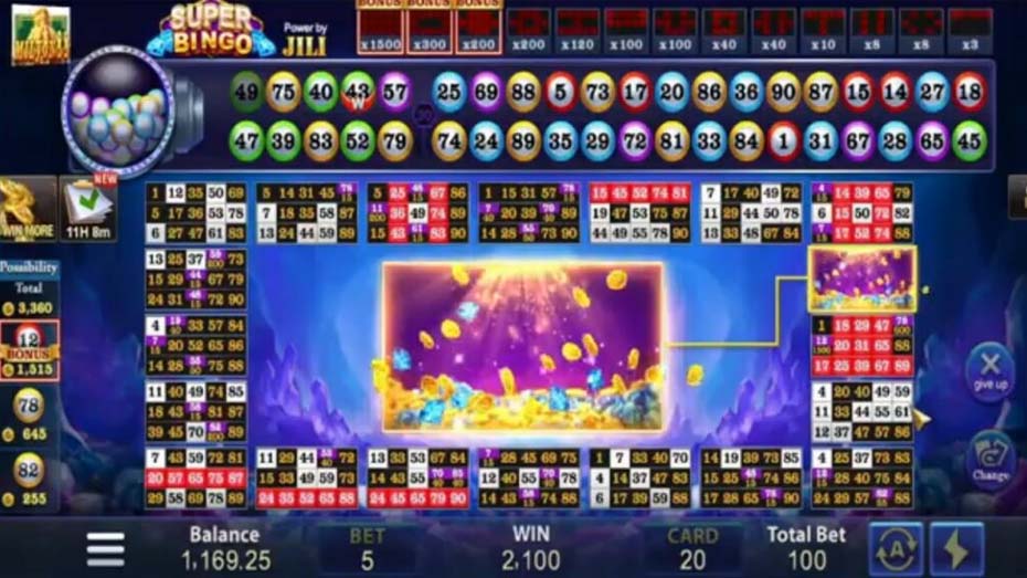 Play Super Bingo Slot and Online Bingo Bonus Game