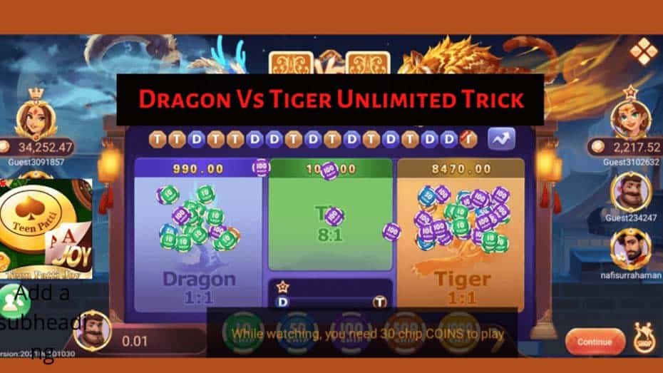 Winning Tips in Dragon Tiger